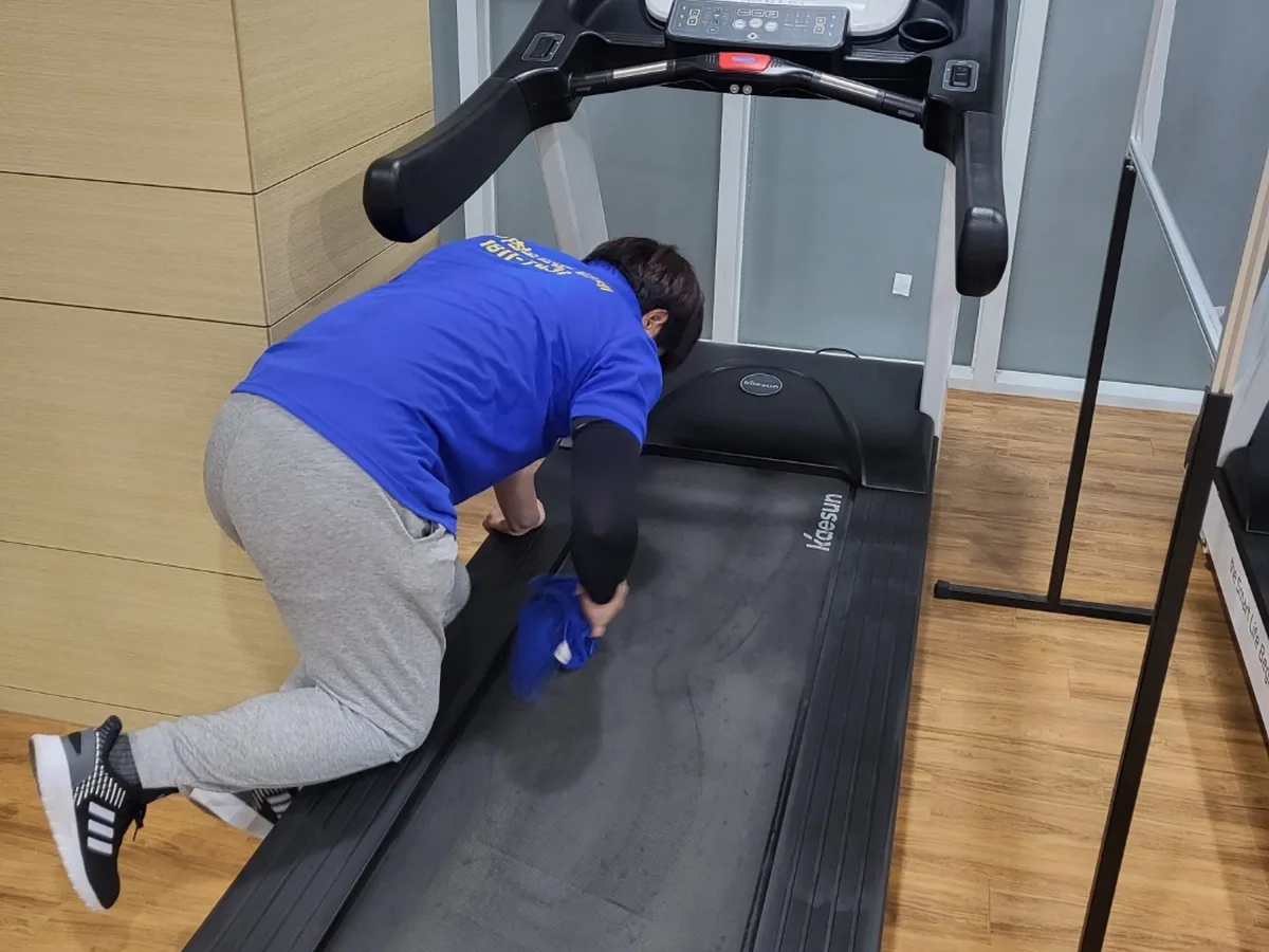 마포구 구수동 피트니스 라커 검사실 위생청소 사례 - 행진크린